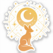 月と星の宇宙 デザートフォックス シール (正面)