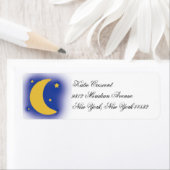 月と星の差出人住所ラベル ラベル (インサイチュ)