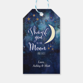 月と星の愛を込めたタグ ギフトタグ
