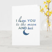 月と星の愛を込めて - バレンタインロマンティック カード (黄色い花)