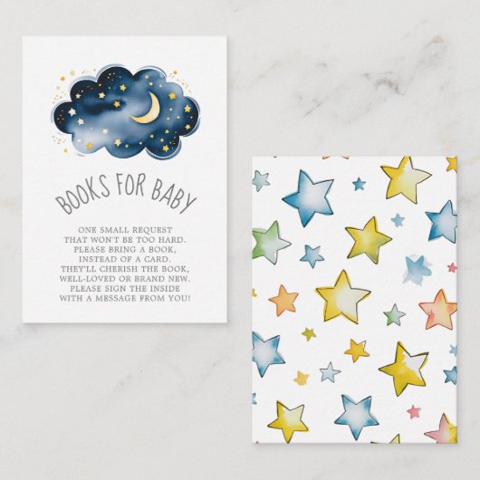 月と星の本ベビーエンクロージャカード エンクロージャーカード (正面/裏面)