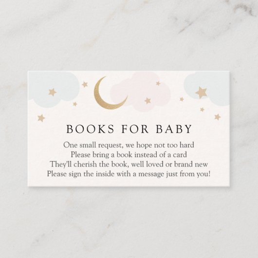 月と星の本ベビー挿入カード エンクロージャーカード (正面)