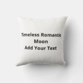 月と星の果てしなき愛のデザイン 永遠のロマンス クッション (裏面)
