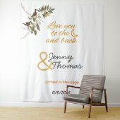 月と星の果てしなく愛してる - 編集可能 タペストリー (インサイチュ)