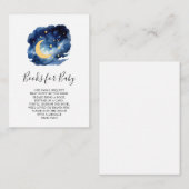 月と星の男の子の本ベビーカード エンクロージャーカード (正面/裏面)