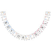 月と星の男の子または女の子のバンティングフラグ バンティングフラッグ (全)