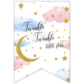 月と星の男の子または女の子のバンティングフラグ バンティングフラッグ (第1の旗)