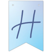 月と星の誕生会で バンティングフラッグ (第2の旗)