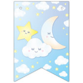 月と星の誕生会で バンティングフラッグ (第1の旗)