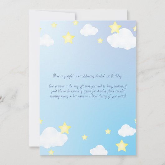 月と星の誕生会で 招待状 (裏面)