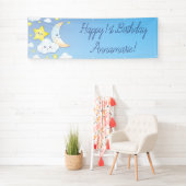 月と星の誕生会で 横断幕 (インサイチュ)