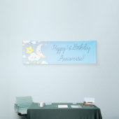 月と星の誕生会で 横断幕 (トレードショー)