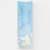 月と星の誕生会で 横断幕 (縦)