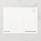 月と星の誕生発表はがき 案内ポストカード (裏面)