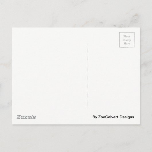 月と星の誕生発表はがき 案内ポストカード (裏面)