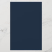 月と星の赤ちゃんシャワービンゴ 便箋 (裏面)