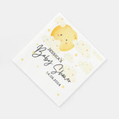 月と星の赤ちゃんシャワー スタンダードランチョンナプキン (角)