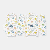 月と星の赤ちゃんシャワー フェイバーボックス (折り畳みなし)