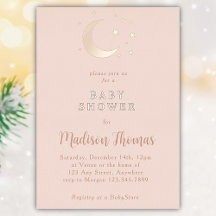 月と星の赤ちゃんシャワー