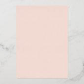 月と星の赤ちゃんシャワー 箔招待状 (裏面)