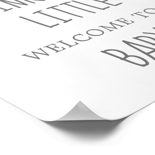 月と星の輝く小さな星へようこそ ポスター (角)