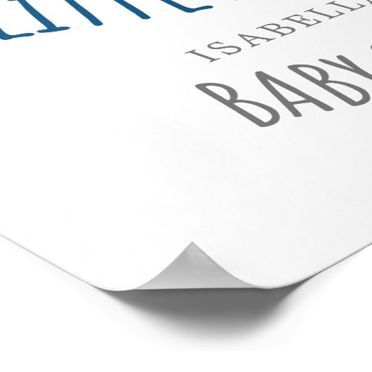 月と星の輝く小さな星へようこそ ポスター (角)