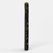 月と星の金ゴールドパターン Case-Mate iPhoneケース (裏面/右)