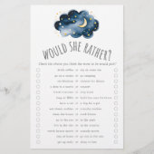 月と星は彼女はむしろトリビアの試合をする チラシ (正面)