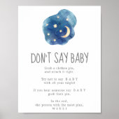 月と星は言わないベビーゲームサイン ポスター (正面)