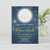 月と星を愛してやまない ベイビーシャワー招待状 招待状 (スタンド正面)