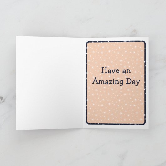 月と星を持つ猫 カード (内部)