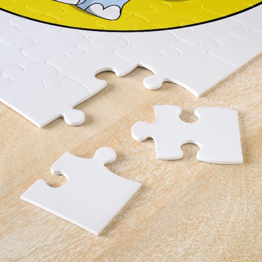 月と星を持つ象 ジグソーパズル (側面)