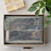 月と星アルフォンミュシャ組織パップ 薄葉紙 (ギフト)