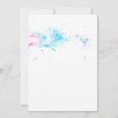 月と星ガーリーの誕生日 招待状 (裏面)