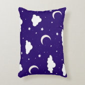月と星スカイナイトアクセント枕 アクセントクッション (正面(垂直))