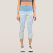 月と星パターン カプリレギンス (正面)