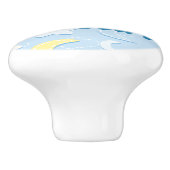 月と星パターン セラミックノブ (側面)