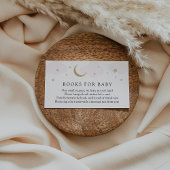 月と星ピンクブックベビー挿入カード エンクロージャーカード