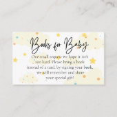 月と星ベビー エンクロージャーカード (正面)