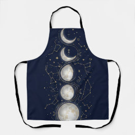 月と星座の神秘 エプロン
