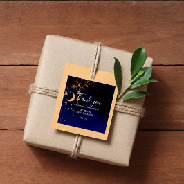 月と星感謝していより ラウンドシール