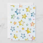 月と星男の赤ちゃん園区とシー招待状 招待状 (裏面)