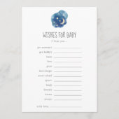 月と星男女兼用がベビー アドバイスカード (正面)