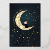 月と星空のラブクォート 箔シーズンカード (正面)