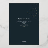 月と星空のラブクォート 箔シーズンカード (裏面)