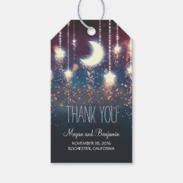 月と星結婚の ギフトタグ