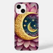 月と星蓮の花啓蒙創造 Case-Mate iPhoneケース (裏面)