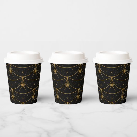 月と星8oz.紙コップ 紙コップ (複数)