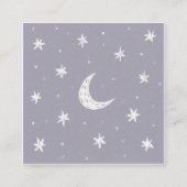 月と星 スクエア名刺 (正面)