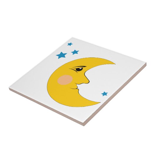 月と星 タイル (側面)